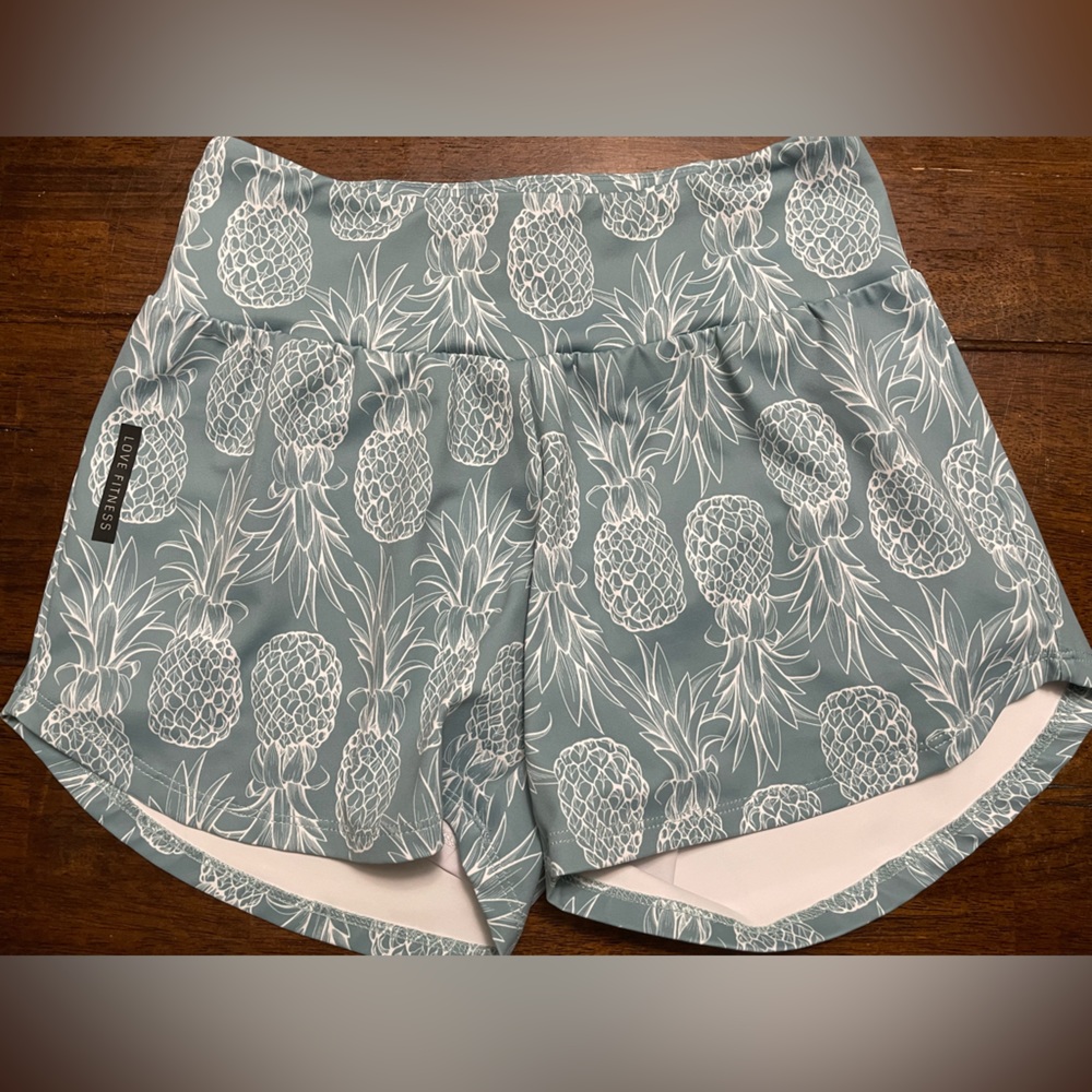 Love Fitness Pineapple Shorts